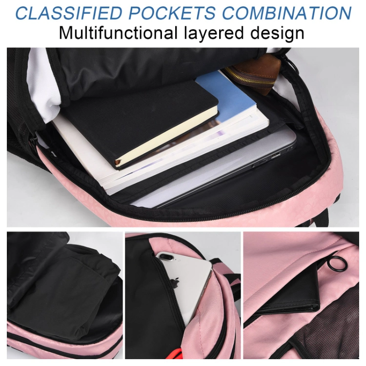 Fashion Waterproof Teenager Girl Pink Bookbag Laptop Rucksack Cute Student School Bag Mochila Female Women Backpack