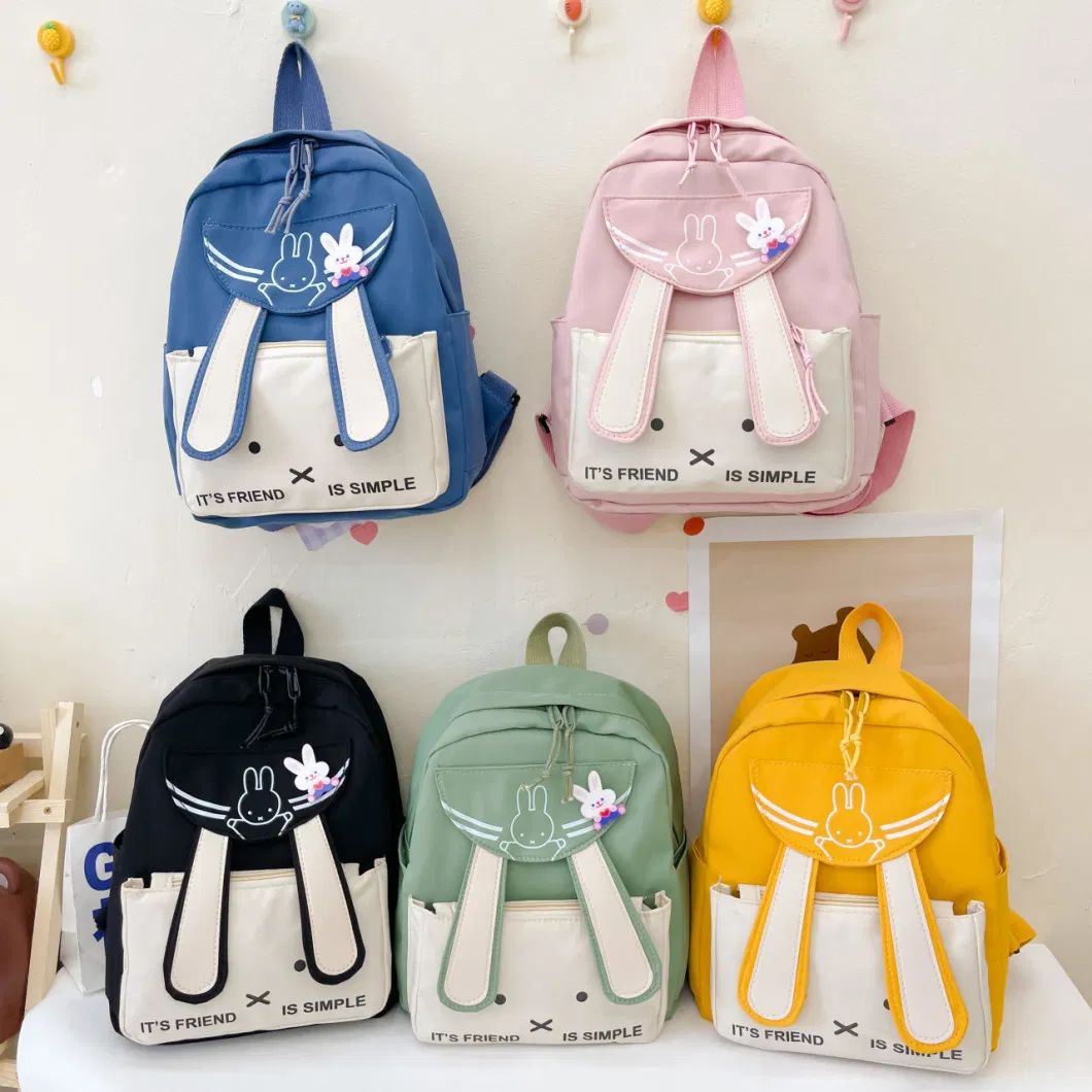 Cartoon Cute Kindergarten Bunny Boys and Girls Travel Fashion Small Backpack