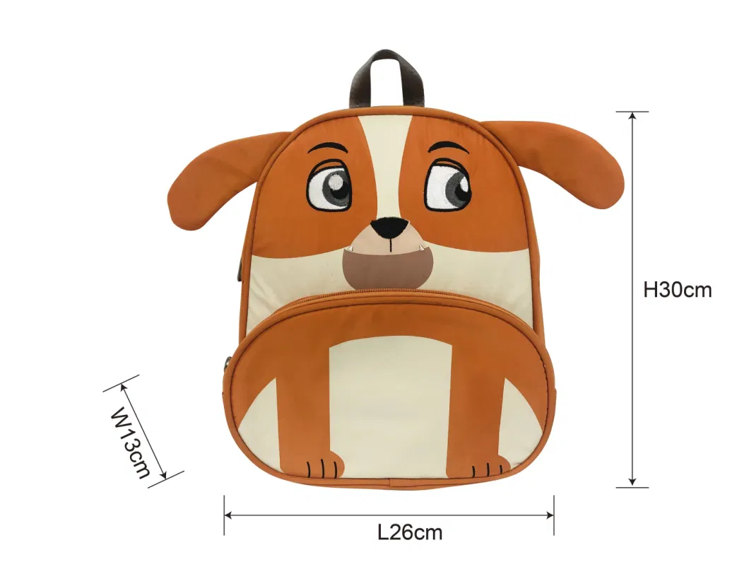 3D Girls Boys Back Pack Cute Dog Cartoon Kindergarten Schoolbag Animal Kids Backpack for Kids