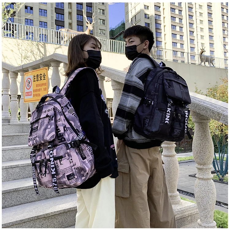 Promotional Gift Good Quality Waterproof Nylon Girls Boys Bag Student Backpack