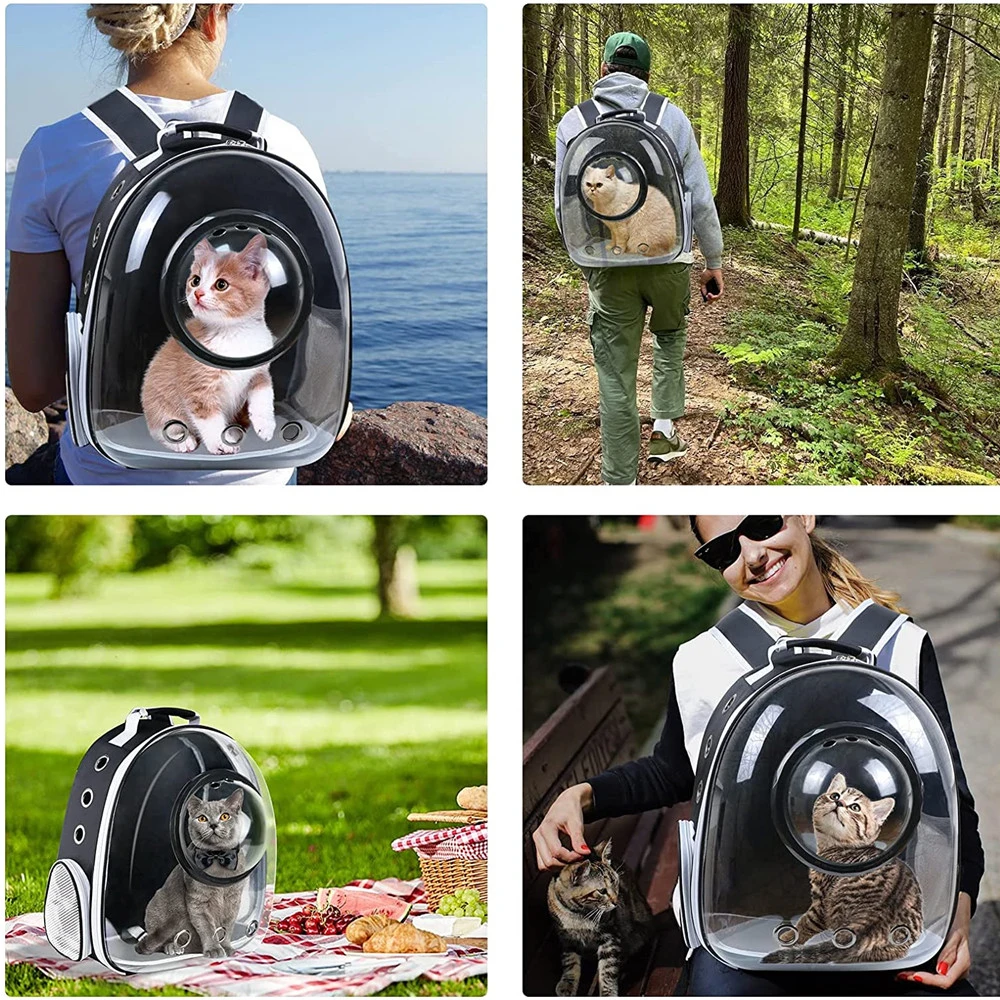 Portable Transparent Full View Pet Carrier Backpack