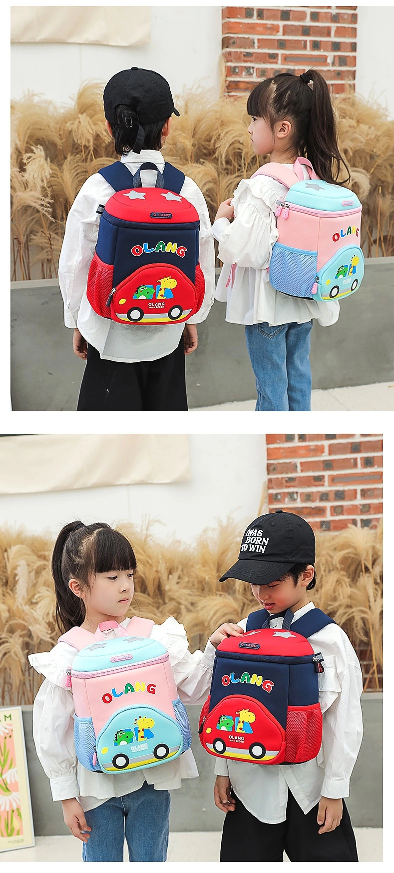 China Professional Nursery Kids Backpacks Wholesale Toddler Children School Bag for Girls and Boys