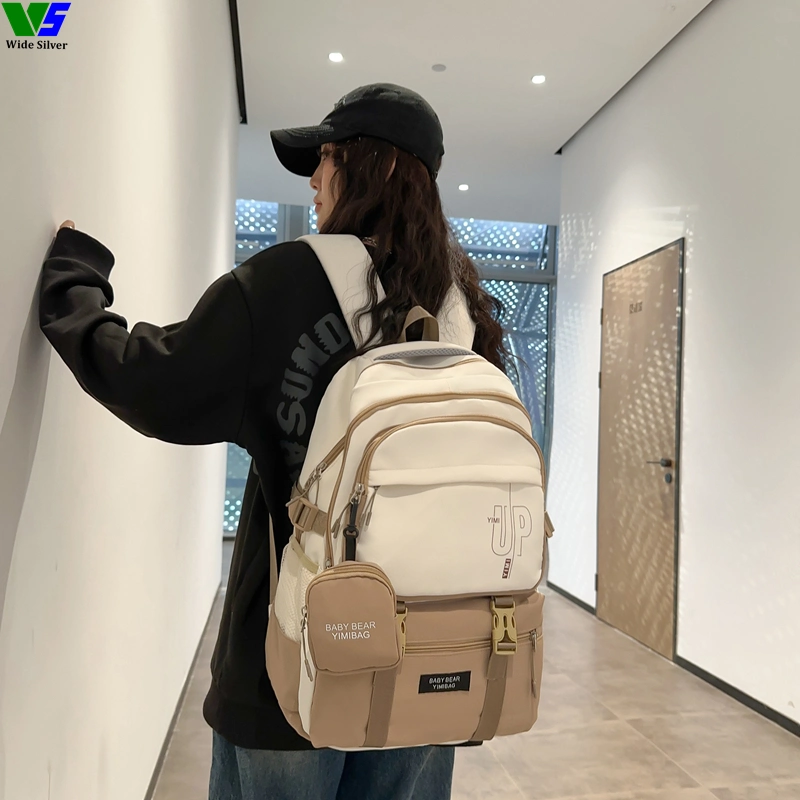 Wide Silver Hot Sale New Design Fashion Trend Backpack Girl Daily 2023