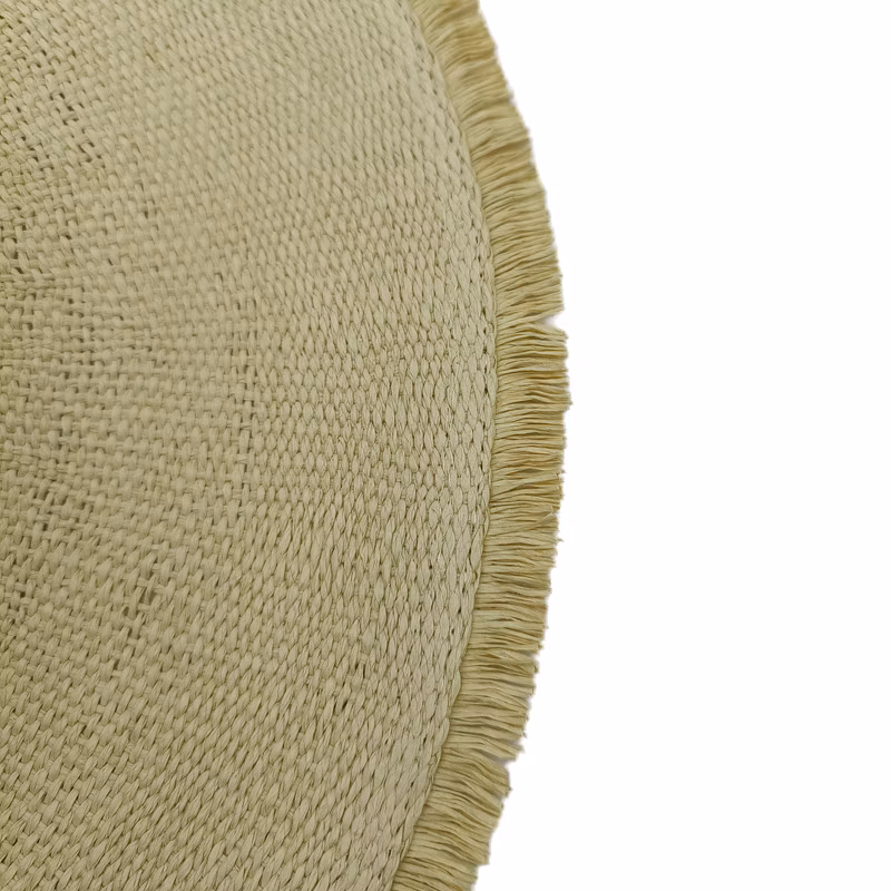 Wholesale Woven Paper Straw Panama Wide Brim Hat with Fringe
