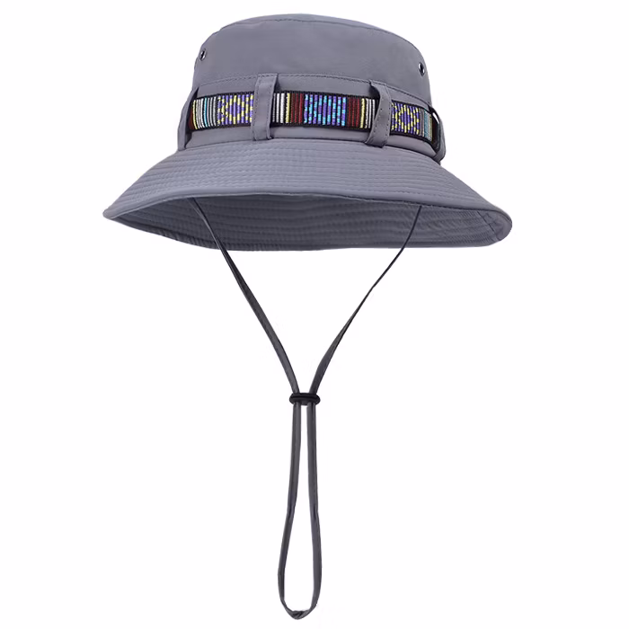 Spring Summer Fashion Ribbon Bucket Hat for Men and Women Wide Brim Outdoor Fishing Hiking Sun Hat UV Protection Stylish Sun Hat Bucket Hat