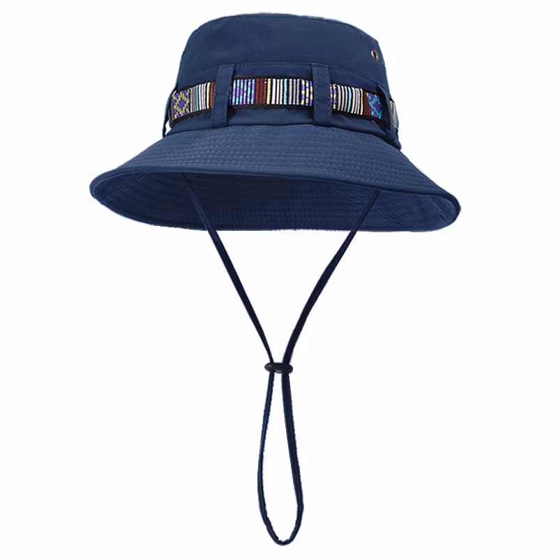 Spring Summer Fashion Ribbon Bucket Hat for Men and Women Wide Brim Outdoor Fishing Hiking Sun Hat UV Protection Stylish Sun Hat Bucket Hat