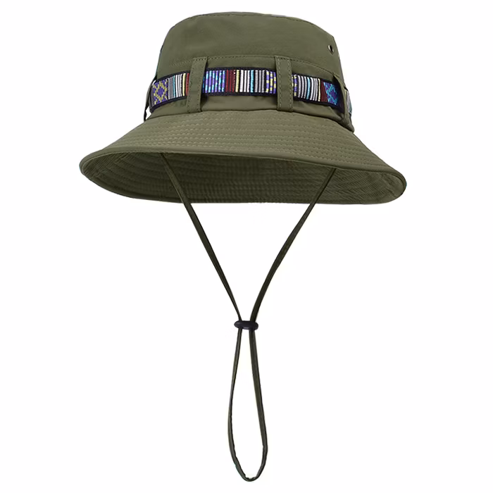 Spring Summer Fashion Ribbon Bucket Hat for Men and Women Wide Brim Outdoor Fishing Hiking Sun Hat UV Protection Stylish Sun Hat Bucket Hat