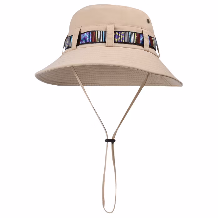 Spring Summer Fashion Ribbon Bucket Hat for Men and Women Wide Brim Outdoor Fishing Hiking Sun Hat UV Protection Stylish Sun Hat Bucket Hat