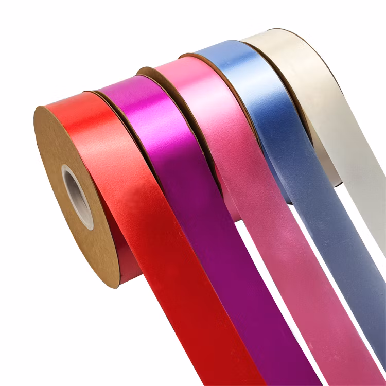 5*79cm Christmas Gift Wrap Pull Bows Christmas Tree Ribbons New Year Decorations for Home Wedding Car Decor Craft Bows