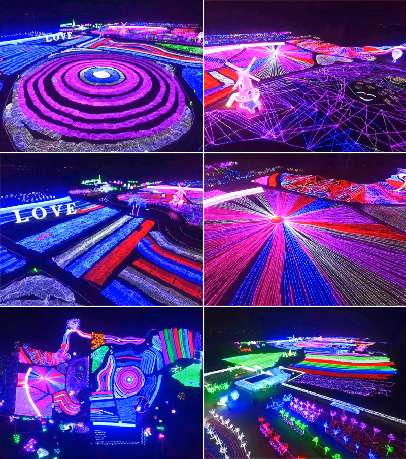 Customizable Cool Decoration Ideas Outdoor Ornaments Lighting IP65 High Brightness RGB Net Christmas Tree Lights with CE&RoHS