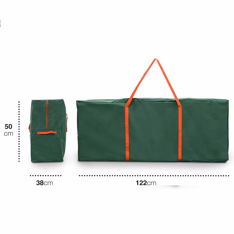 Heavy Duty 600d Oxford Fabric Storage Bag Strap Foldable Protective Christmas Tree Decorations Wrapping Paper Labels Ribbons