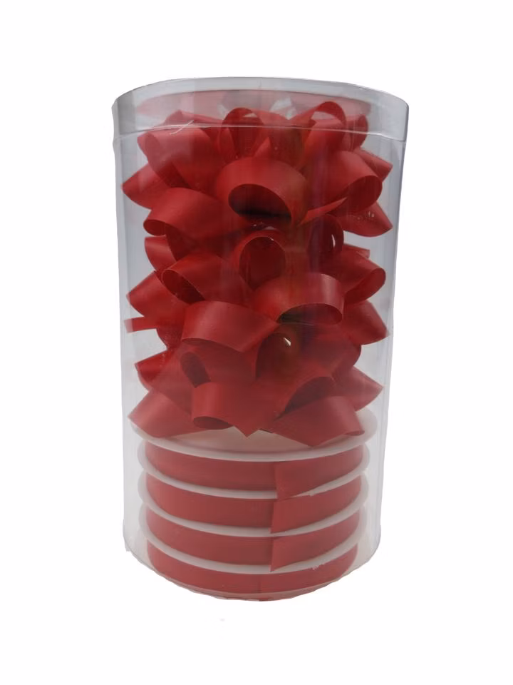 5*79cm Christmas Gift Wrap Pull Bows Christmas Tree Ribbons New Year Decorations for Home Wedding Car Decor Craft Bows