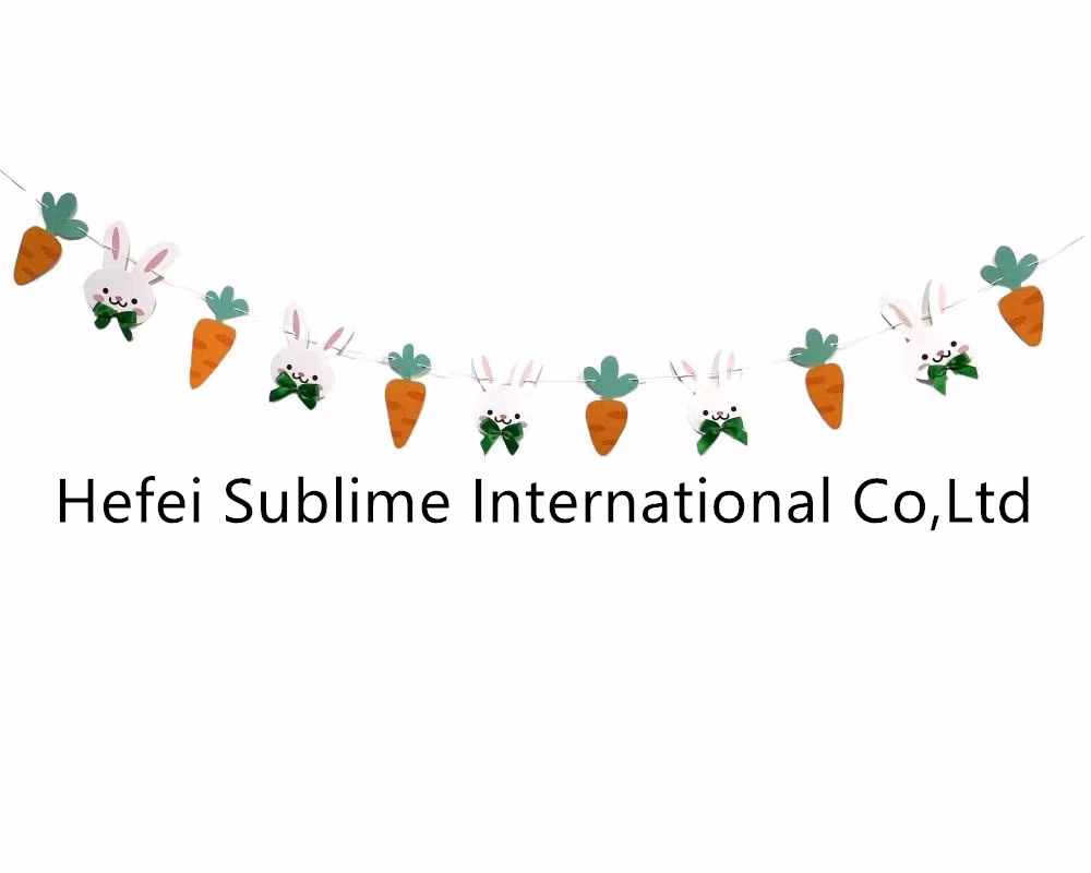 Christmas Party Hanging Decorations Paper Garland Banner Bunting for Home