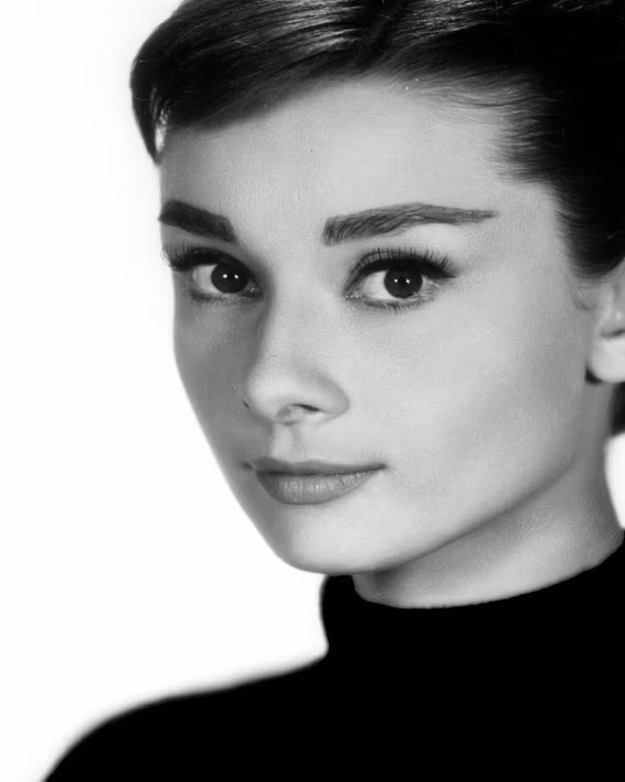 Audrey Hepburn Portrait Wall Art Printing Canvas Cheap Custom Home Living Room Decor Black and White Modern Design
