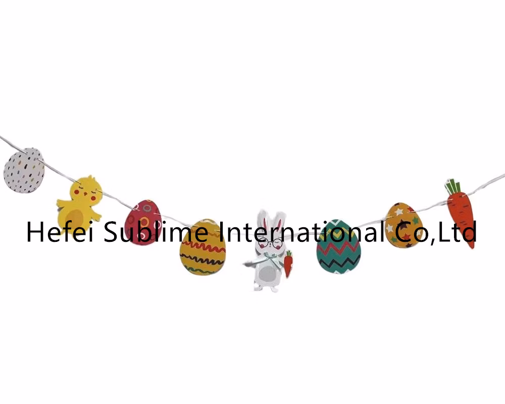 Christmas Party Hanging Decorations Paper Garland Banner Bunting for Home