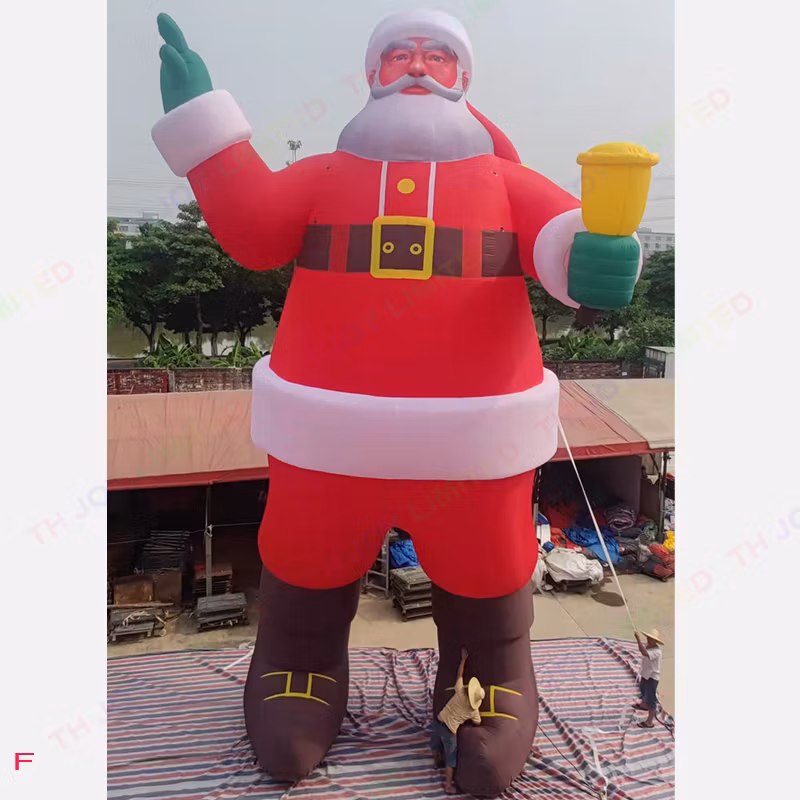 12m 40FT Tall Giant Inflatable Santa Claus for Christmas Holiday Decoration