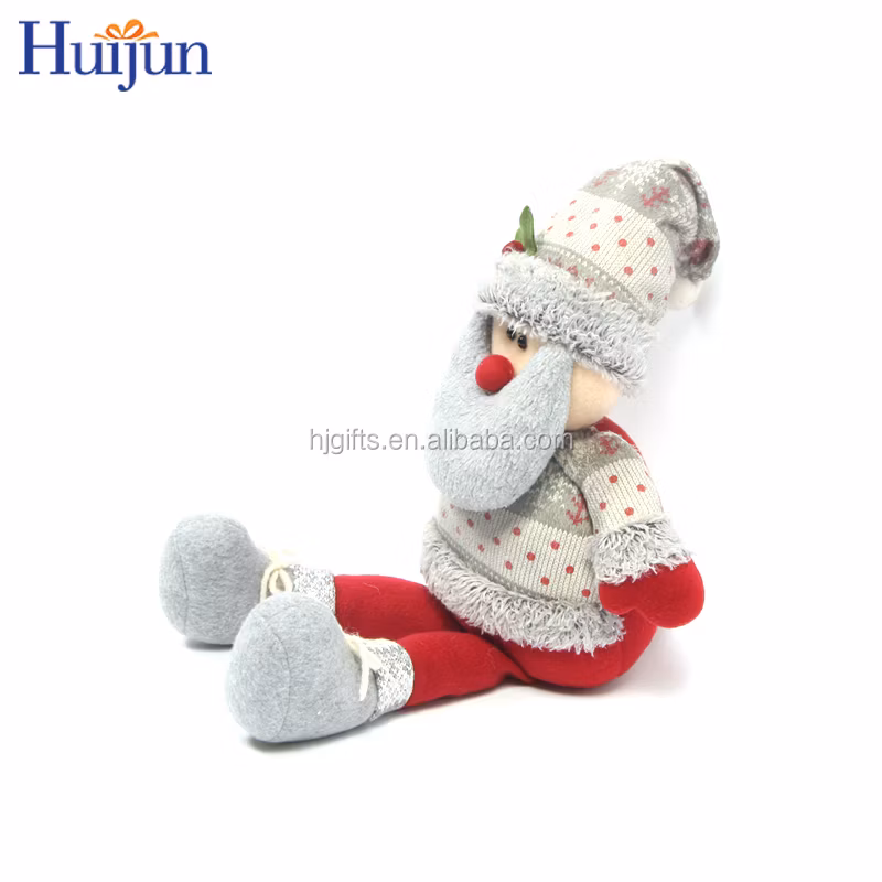 Custom 18 Inch Sitting Santa Claus Christmas Decoration Xmas Gift Christmas Doll
