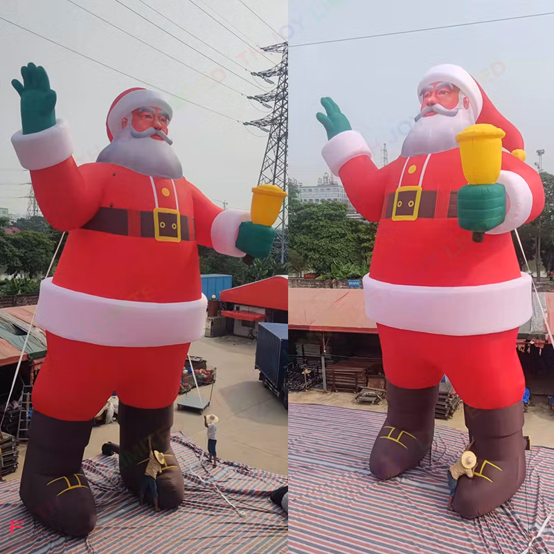 12m 40FT Tall Giant Inflatable Santa Claus for Christmas Holiday Decoration