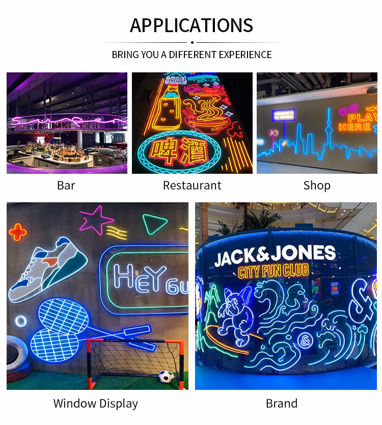 Personalized Acrylic Signage Flexible Neon Display for Home Decoration