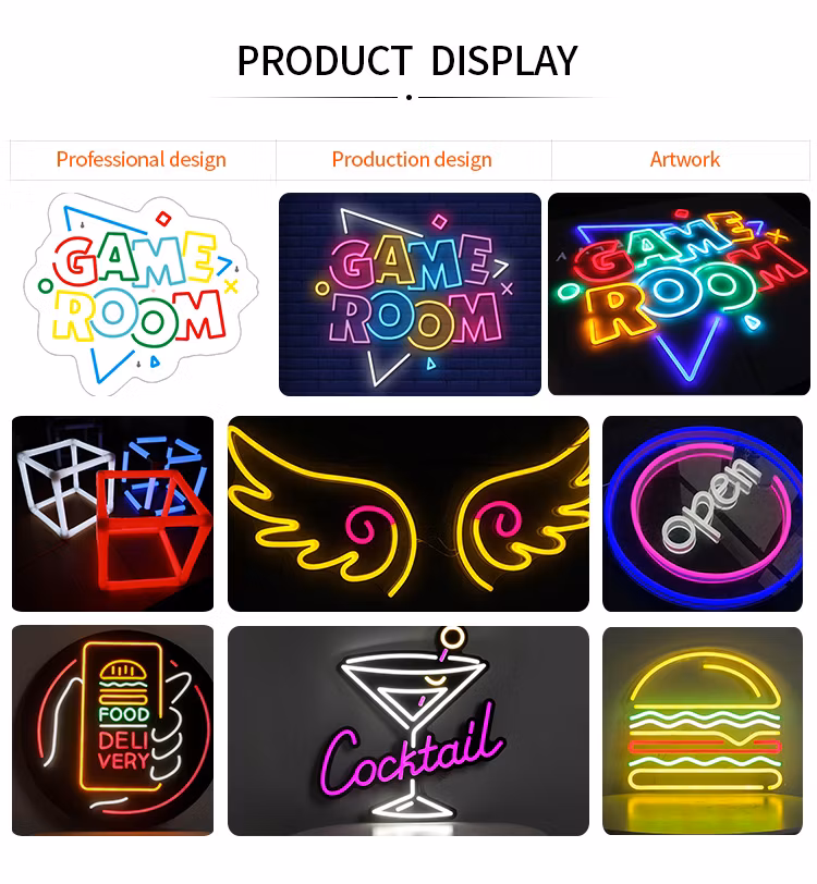 Personalized Acrylic Signage Flexible Neon Display for Home Decoration