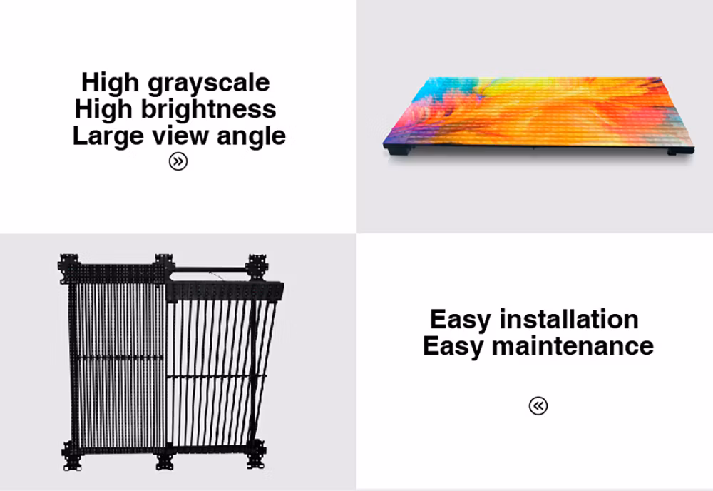 Large Buildings Easy to Install and Maintain Glass Wall LED Display Screen High Quality Ultra Light LED Curtain Display Panel