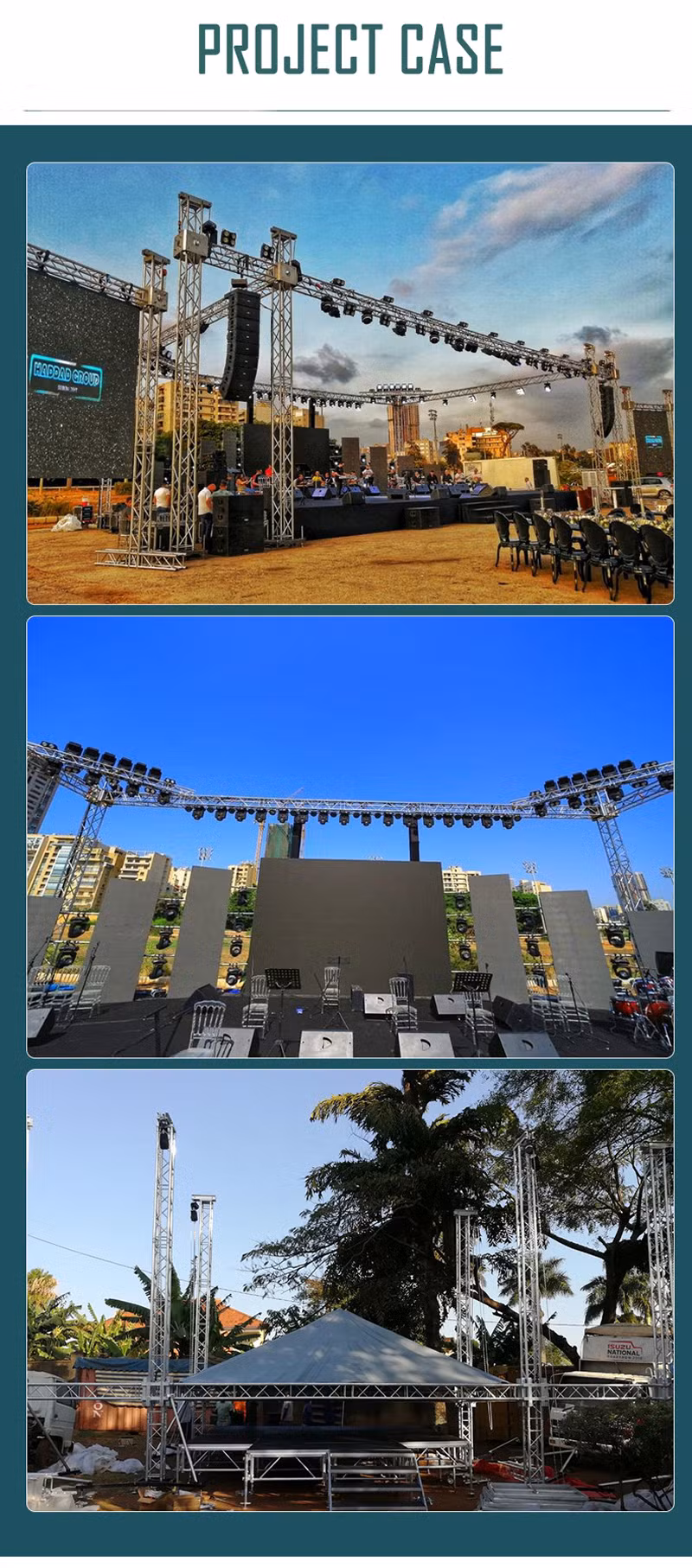 Waterproof Concert Church P2.6 P2.9 P3.9 P4.8 Portable Wedding Stage Backdrop Decoration Rental LED Curved Screen Display