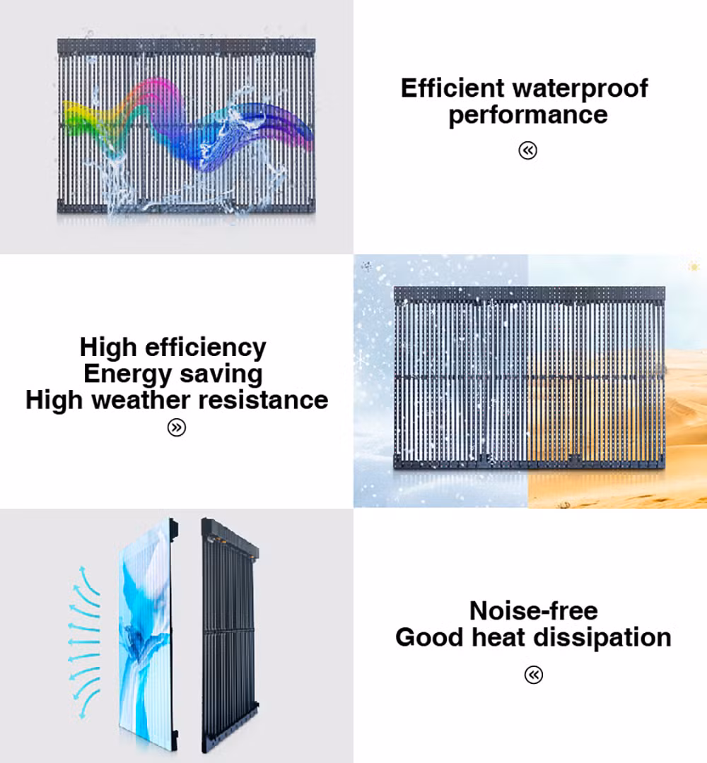Seamless Splicing Innovative Design Glass Window LED Panel Commercial Street Building Advertising LED Display Screen
