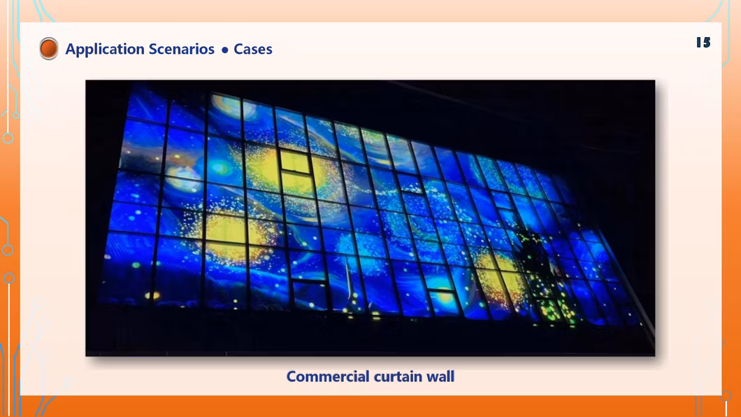 Full Sexi Video 1080P Full HD LED Screen P10 Flexible Transparent LED Film Indoor Outdoor Full Color LED Display