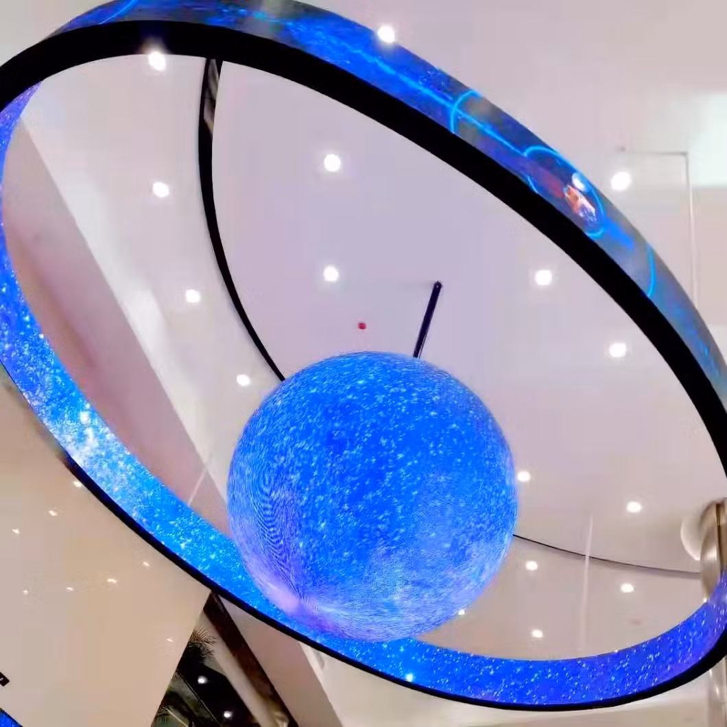 Hot Sale P8 Customized Creative 3D Sphere Indoor LED Display Screen