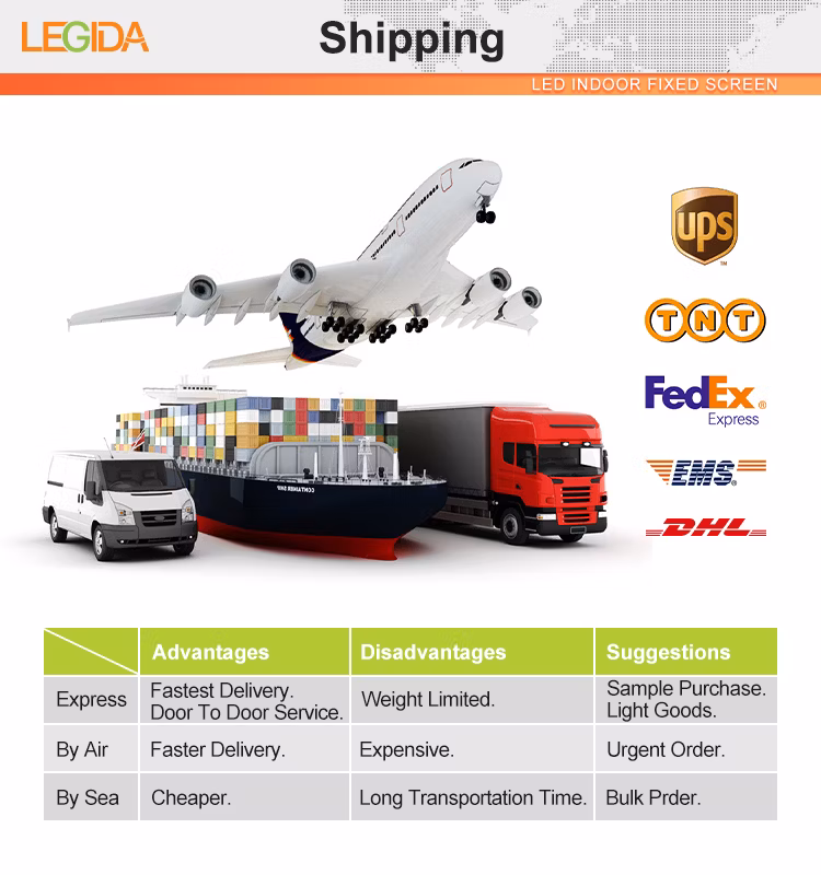 Legida Tech Full Color Indoor Outdoor Advertising Digital Flexible SMD Video Wall Rental Screen LED Display for Stage Concert Slim High Quality