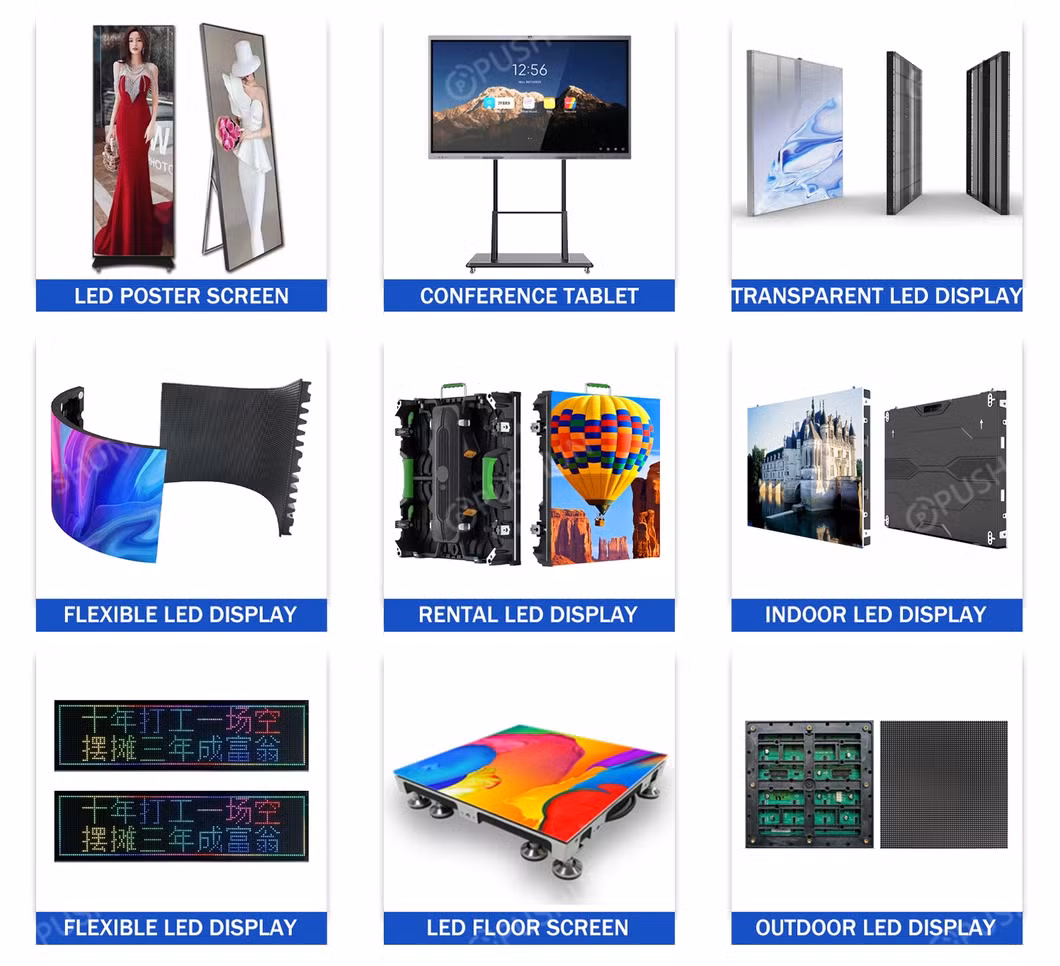 Pushunled High Brightness Customized Flexible Waterproof Soft LED Display Module