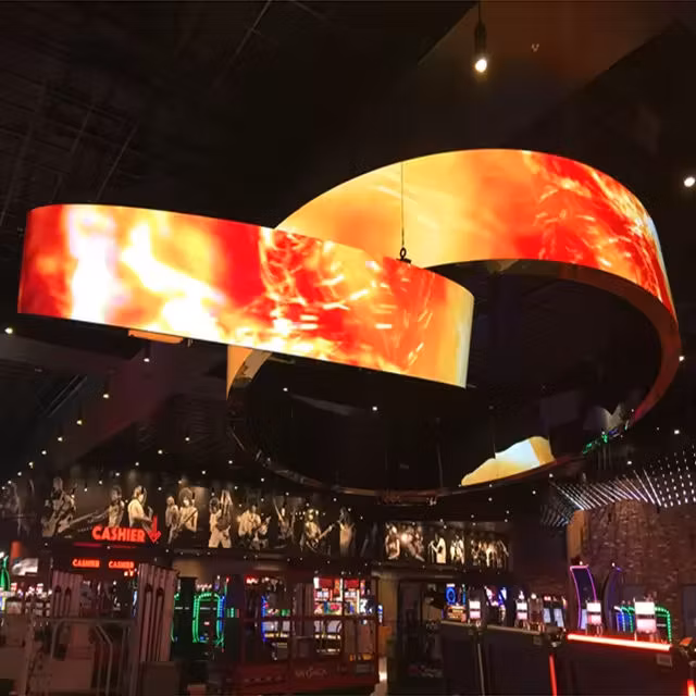 Light Weight Portable Module Curved Anti-Collision LED Panel Commercial Flexible LED Screen