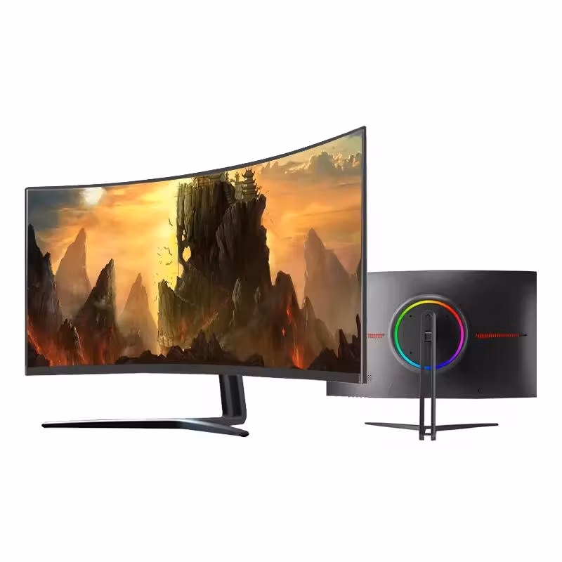 Big Screen 3440*1440 Curved Frameless Desktop Wide 4K 34 Inch LCD Computer Monitor Gaming Computer PC Monitor 34 Inch
