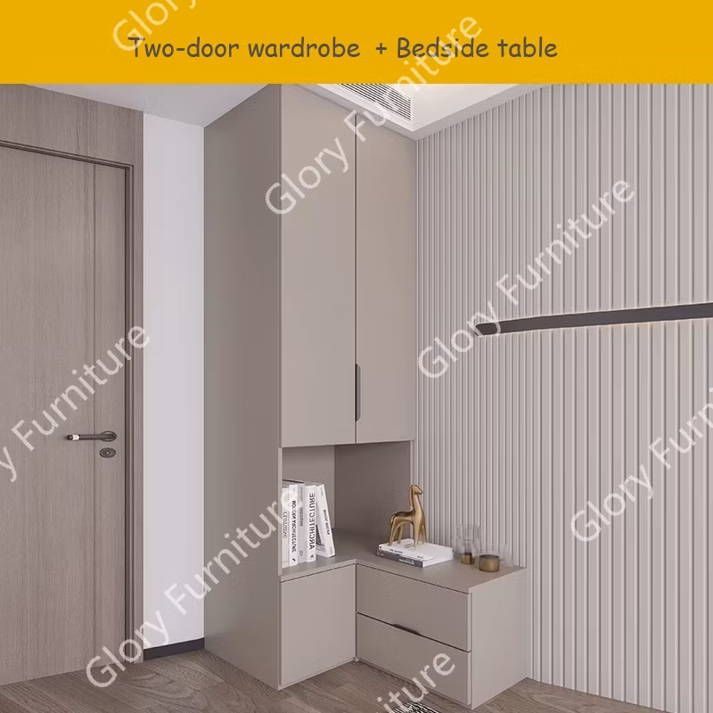 Elegant Coffee Wardrobe, Wooden Furniture, Storage Cabinet for Trendy Bedrooms