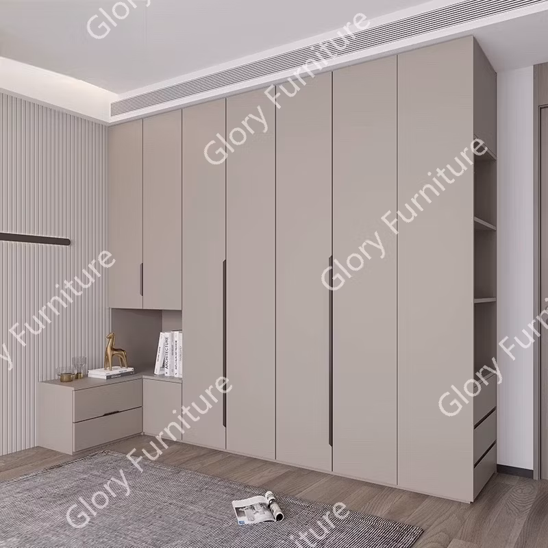 Elegant Coffee Wardrobe, Wooden Furniture, Storage Cabinet for Trendy Bedrooms