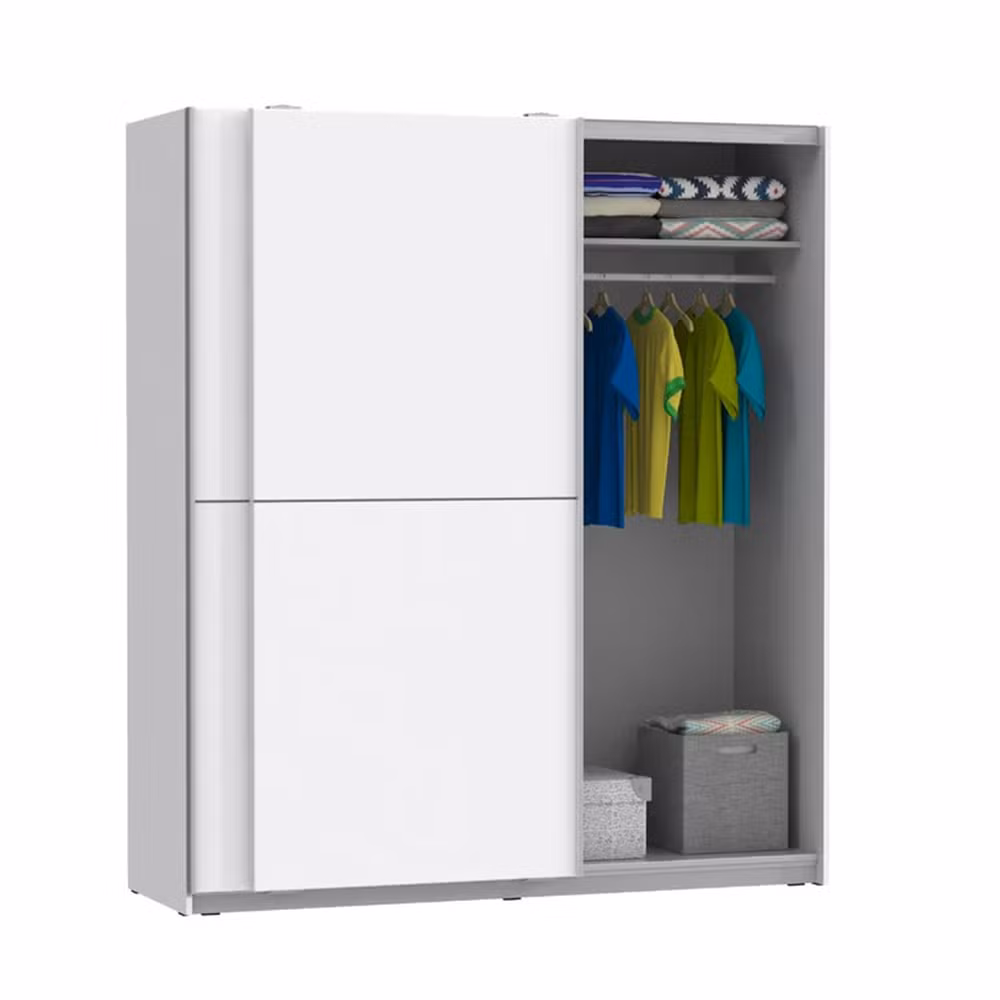 Bedroom Home Furniture White Wooden Armoire Living Room Wardrobe