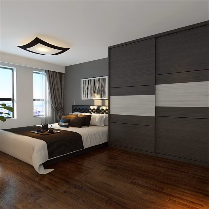 Modern Design Wardrobe Low Price MDF Classic Style Wardrobe Wardrobe with LED