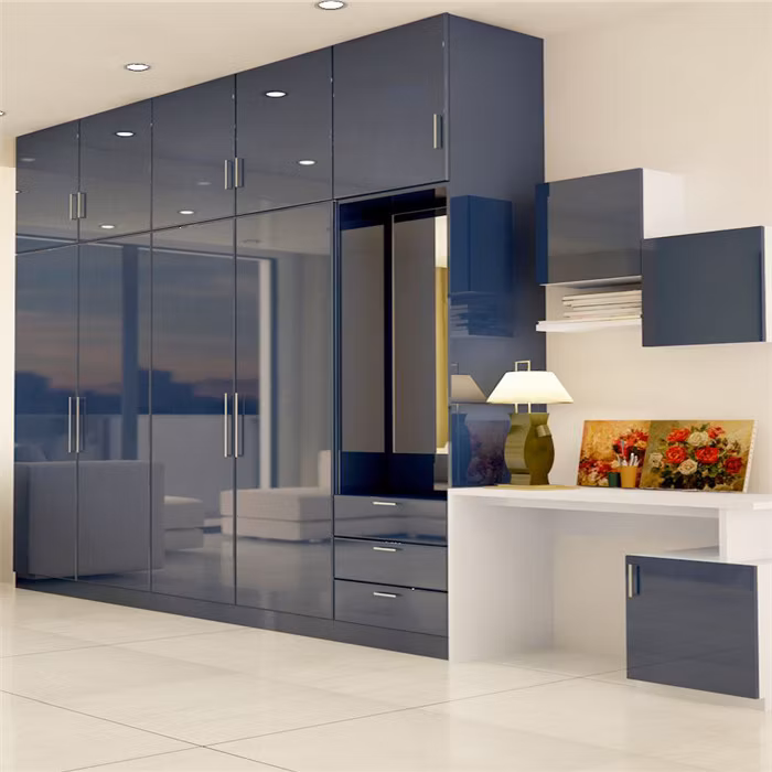 Modern Design Wardrobe Low Price MDF Classic Style Wardrobe Wardrobe with LED
