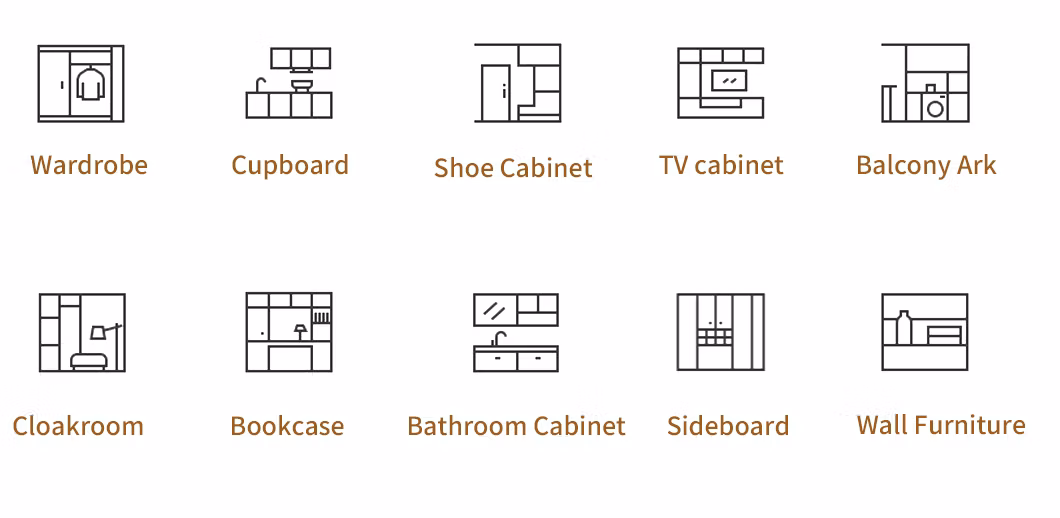 Whole House Custom Made Furniture Modern Bedroom Wardrobes Whole House Customization High Quality Closet