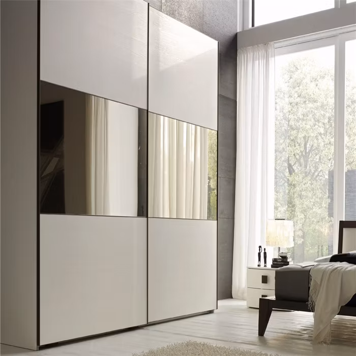 Modern Design Wardrobe Low Price MDF Classic Style Wardrobe Wardrobe with LED