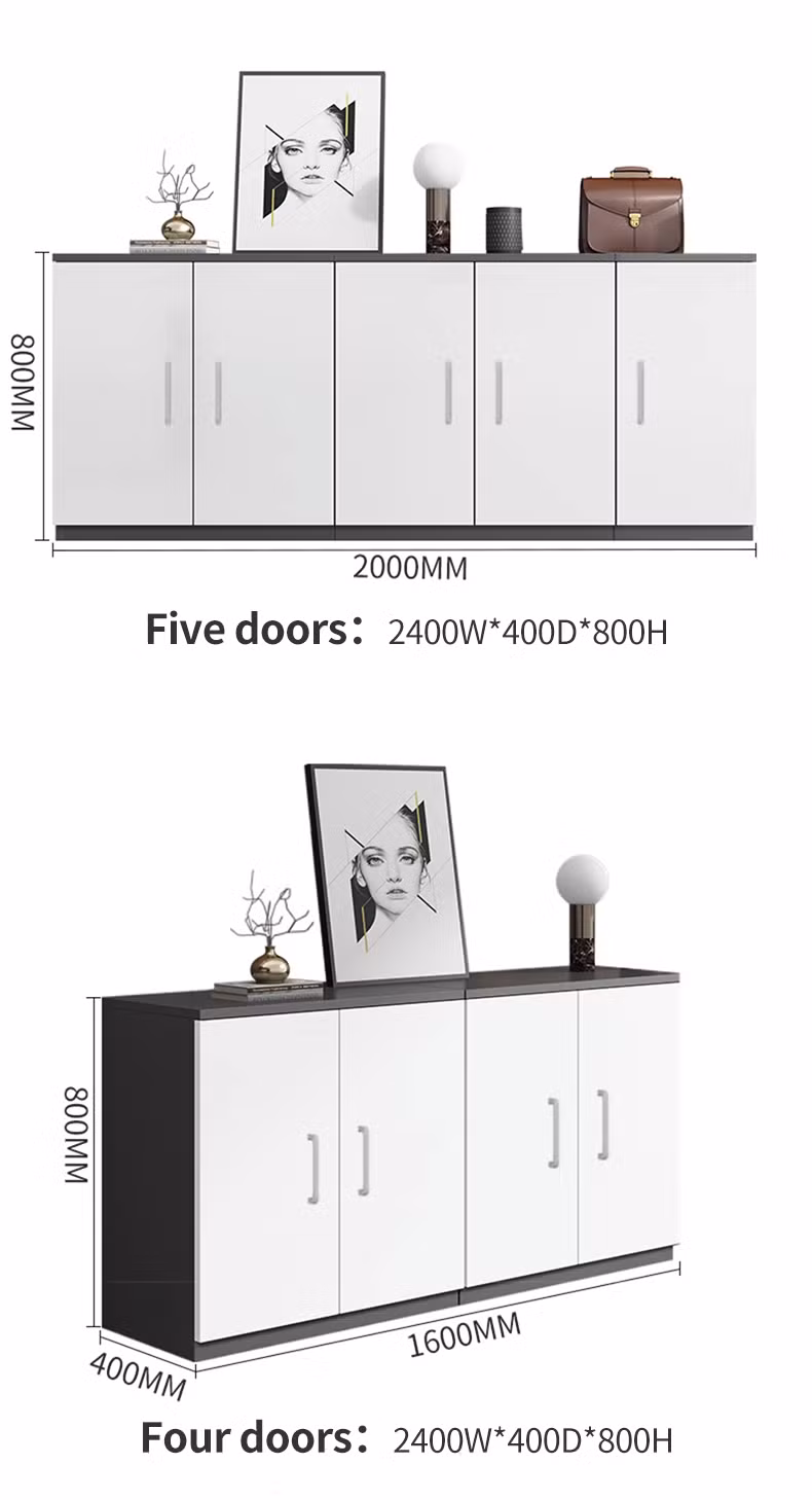 New Style White Handle Storage Wooden Furniture Kitchen Cabinet Liquor Cabinet for Dining Room