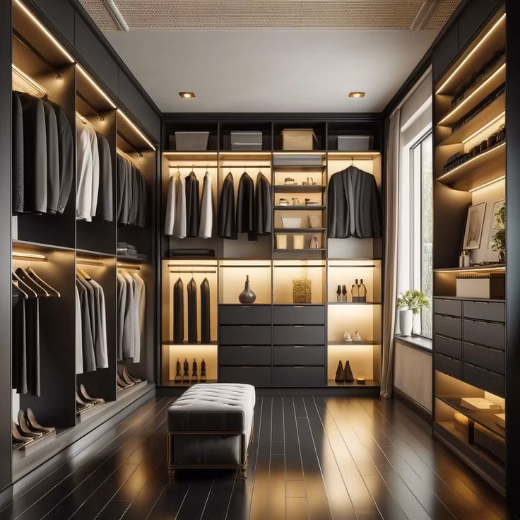 Cbmmart Modern Clothes Storage Cabinets Set Bedroom Furniture Organizer Wardrobe Walk in Closet