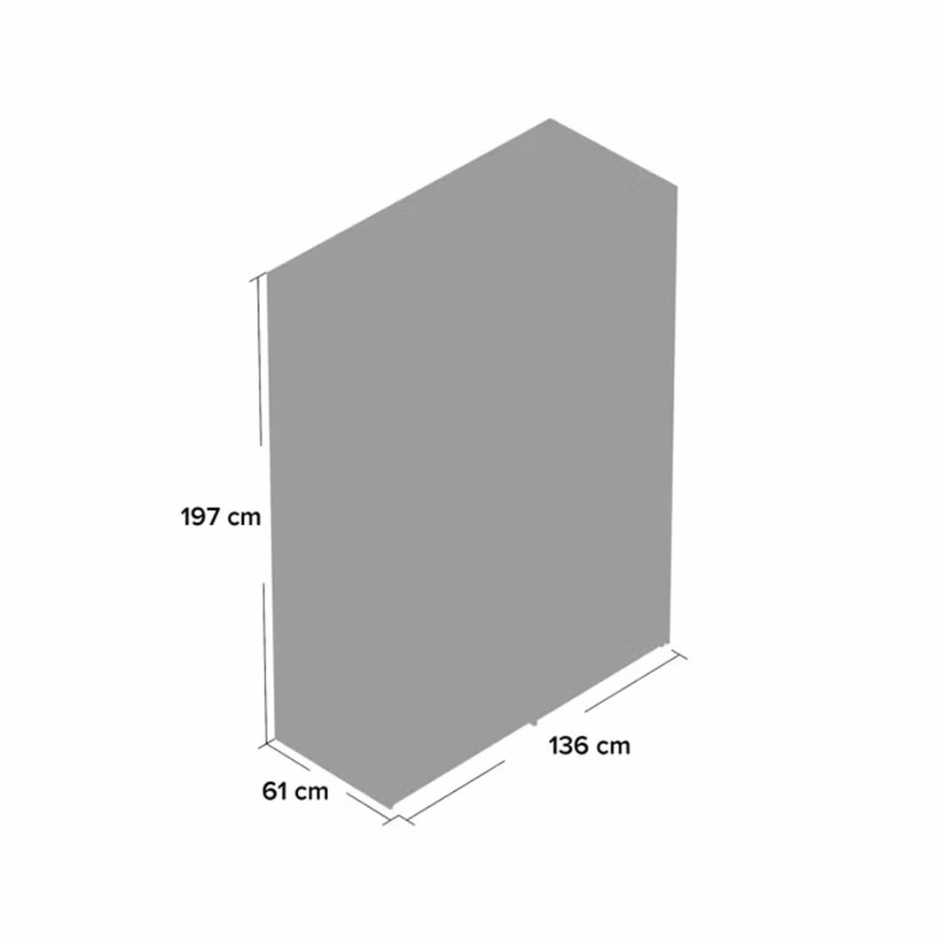 Modern Custom Made Flat Pack MDF Wooden Home Furniture Bedroom Sliding Door Wardrobe