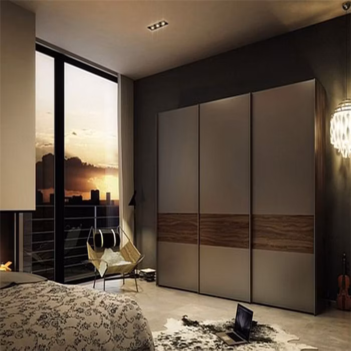 Modern Design Wardrobe Low Price MDF Classic Style Wardrobe Wardrobe with LED