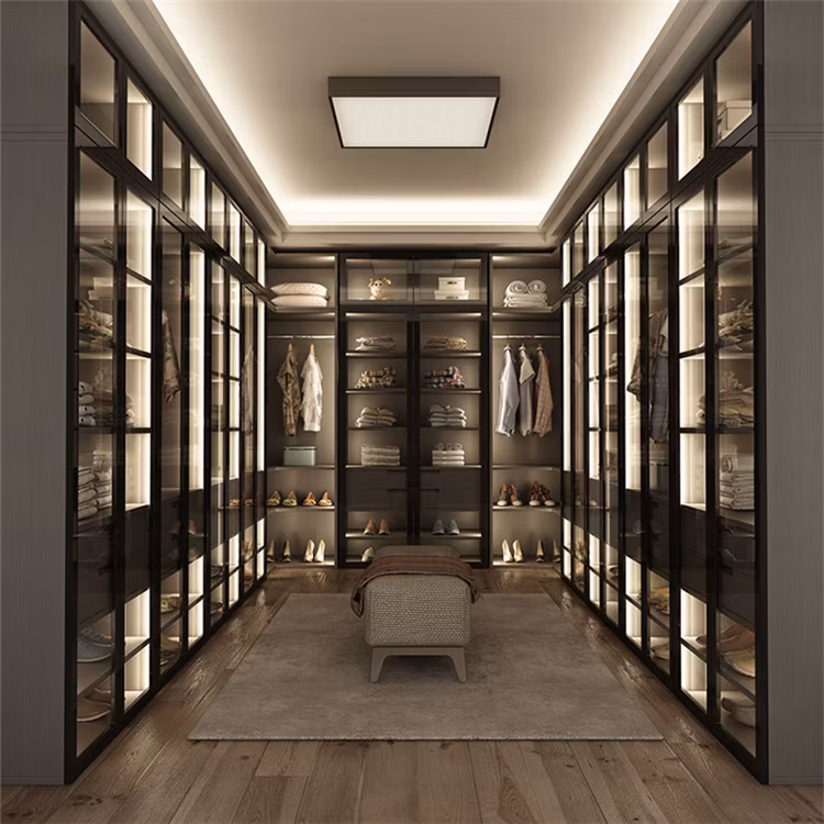 Ace The Cheapest Transparent Sliding Fitting Factory Direct Supply Cloth Cupboard Wardrobe