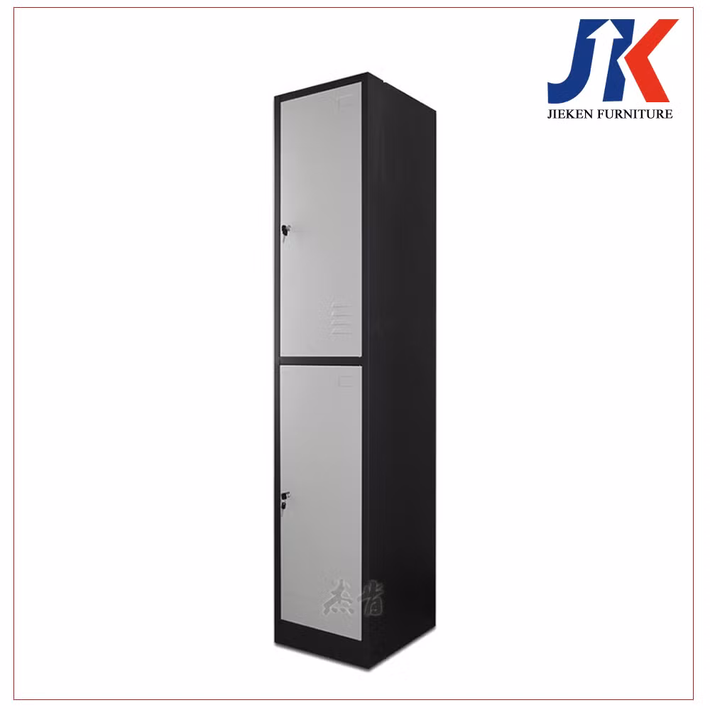 2 Doors Single Cabinet Adjustable and Customizable Lockable Wardrobe