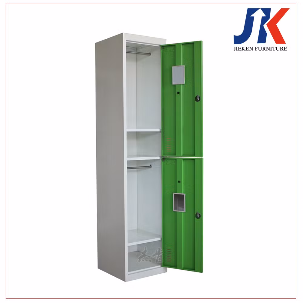 2 Doors Single Cabinet Adjustable and Customizable Lockable Wardrobe