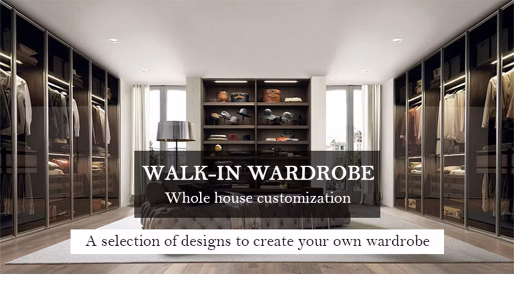 2023 New Modern Customized White Wardrobe Cabinet Latest Design Wooden Storage Sliding Door Wardrobe