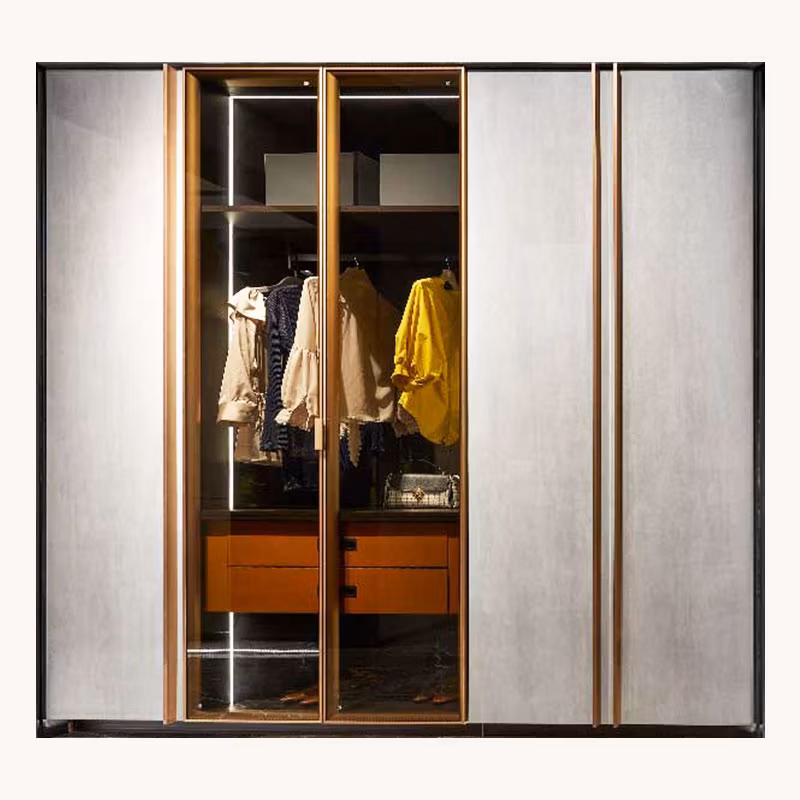 Minimalist Closet Cabinet Design Models Sliding 2 Door Single Wardrobe