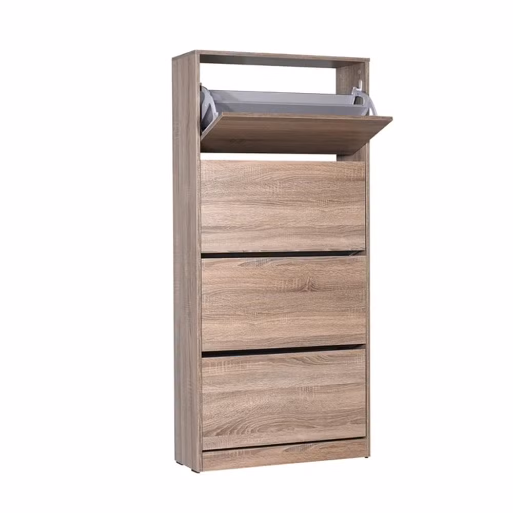 4 Layers Large Space Storage Rack Wooden Home Furniture Minimalist Design Living Room Shoe Cabinet